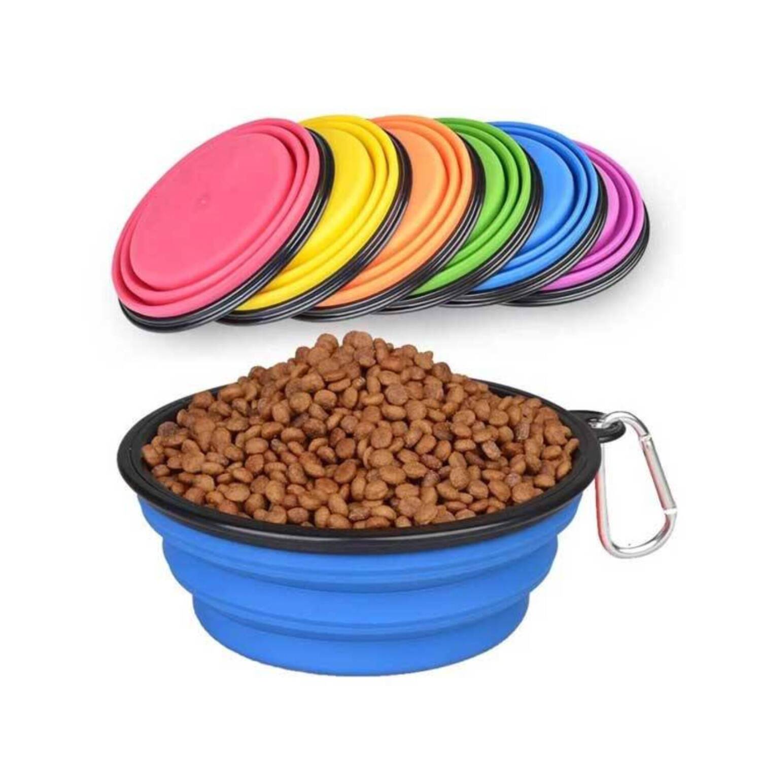 ظرف آب و غذای سیلیکونی تاشو