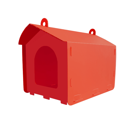 خانه گربه حمایتی کارتن پلاست